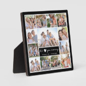 シックモダンマザーの日ママ家族フォトコラージュ フォトプラーク (正面)