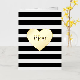 シックモダンマザーズ日箔カード 箔グリーティングカード