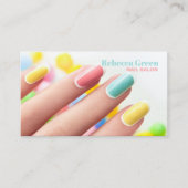 シックモダンマニキュリストネイルアーティストネイルサロン 名刺 (正面)