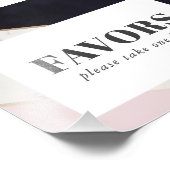 シックモダンマーブルブライダルシャワーの恩恵 フォトプリント            (角)