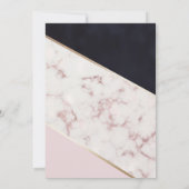 シックモダンマーブルブライダルシャワー 招待状 (裏面)