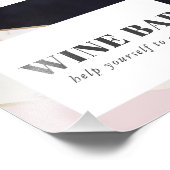 シックモダンマーブルワインバー フォトプリント            (角)