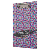 シックモダンマーメイドスケール抽象芸術パターン クリップボード (左)