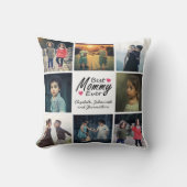 シックモダンマ最高のマの母の写真コラージュ クッション (正面)