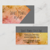 シックモダンミニマカスタムリストの名刺 名刺 (正面/裏面)