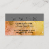 シックモダンミニマカスタムリストの名刺 名刺 (裏面)