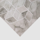 シックモダンミニマリスト幾何学白大理石 薄葉紙 (詳細)