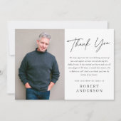 シックモダンミニマリスト記念写真ありがとうCa 招待状 (正面)