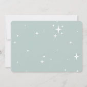 シックモダンミニマルなクリスマス誕生発表 セーブザデート (裏面)