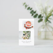 シックモダンミニマルタイポグラフィ写真 名刺 (スタンド正面)