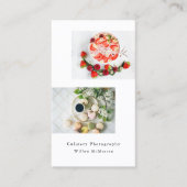 シックモダンミニマルタイポグラフィ写真 名刺 (正面)