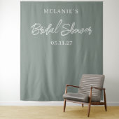 シックモダンミニマルブライダルシャワー背景 タペストリー (インサイチュ)