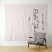 シックモダンミニマルブライダルシャワー背景 タペストリー (インサイチュ(横))