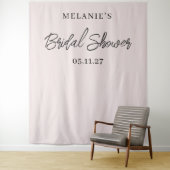 シックモダンミニマルブライダルシャワー背景 タペストリー (インサイチュ)