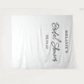 シックモダンミニマルブライダルシャワー背景 タペストリー (正面(横))