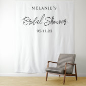 シックモダンミニマルブライダルシャワー背景 タペストリー (インサイチュ)