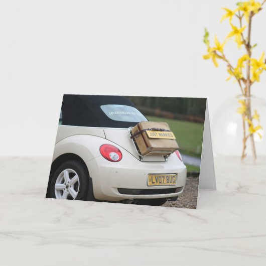 シックモダンミニマルライフスタイル結婚ズ カード (黄色い花)