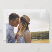 シックモダンミニマル写真結婚式招待状 招待状 (裏面)