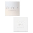 シックモダンミニマル発光シルバースクエア