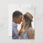 シックモダンミニマル結婚ラリスト写真のQRコード 出欠カード (裏面)