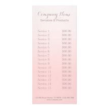 シックモダンミニマル美容師赤面ピンク