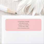 シックモダンミニマル美容師赤面ピンク ラベル (インサイチュ)