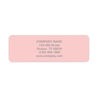 シックモダンミニマル美容師赤面ピンク ラベル