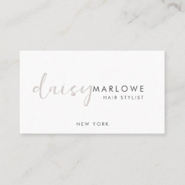 シックモダンミニマル美容師 名刺