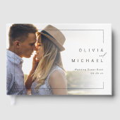 シックモダンミニマ結婚リスト写真集 ゲストブック (正面)