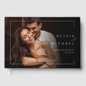 シックモダンミニマ結婚リスト写真集 ゲストブック (正面)