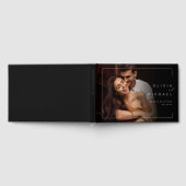 シックモダンミニマ結婚リスト写真集 ゲストブック (全面)