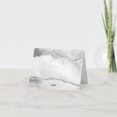 シックモダンモノグラムマーブル名刺 ノートカード (裏面)