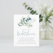 シックモダンユーカリプタスグリーナリーブライダルシャワー (スタンド正面)