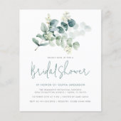 シックモダンユーカリプタスグリーナリーブライダルシャワー (正面)