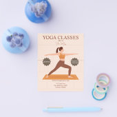 シックモダンヨガインストラクタースタジオクラス チラシ (シングル)