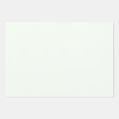 シックモダンライトグリーシンプルンド無地のシェード ラッピングペーパーシート (正面3)