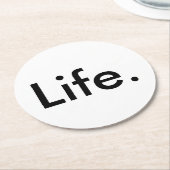 シックモダンライフ。 | ラウンドペーパーコースター (アングル)
