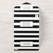 シックモダンラ結婚ックス実在の金箔プレス オールインワン招待状 (外側)