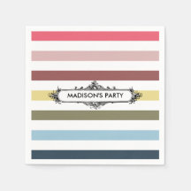 シックモダンレインボーストライプパーティー名