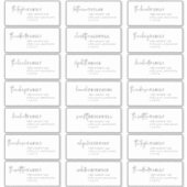 シックモダンレシピエントゲスト住所 シール (正面)