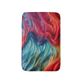 シックモダンレッドシーブルー海 バスマット (正面縦)