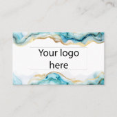 シックモダンロゴQRコードソーシャルメディアWebサイト 名刺 (正面)