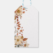 シックモダンワイルドフラワースクリプト1stバースデーガール ギフトタグ (裏面)