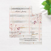 シックモダンワイルドフラワーフローライヤリング表示カード (デスク)