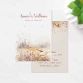 シックモダンワイルドフラワーフローライヤリング表示カード (デスク)