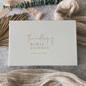 シックモダンヴィンテージ金ゴールド結婚ズ ゲストブック