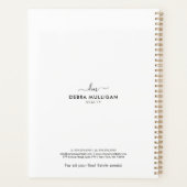 シックモダン不動産仲介業者スパイラルアジェンダプランナー プランナー手帳 (裏面)