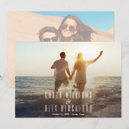 シックモダン写結婚真 セーブザデート