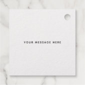 シックモダン卒業式赤面ピンクグラードパーティー フェイバータグ (裏面)