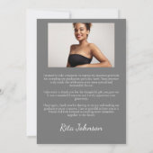 シックモダン大学院写真卒業 サンキューカード (裏面)